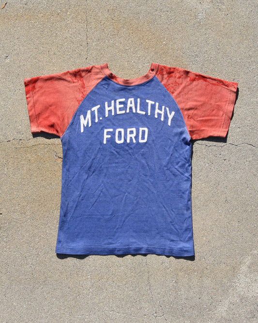 1950s Mt. Healthy Ford Two Tone Durene Jersey