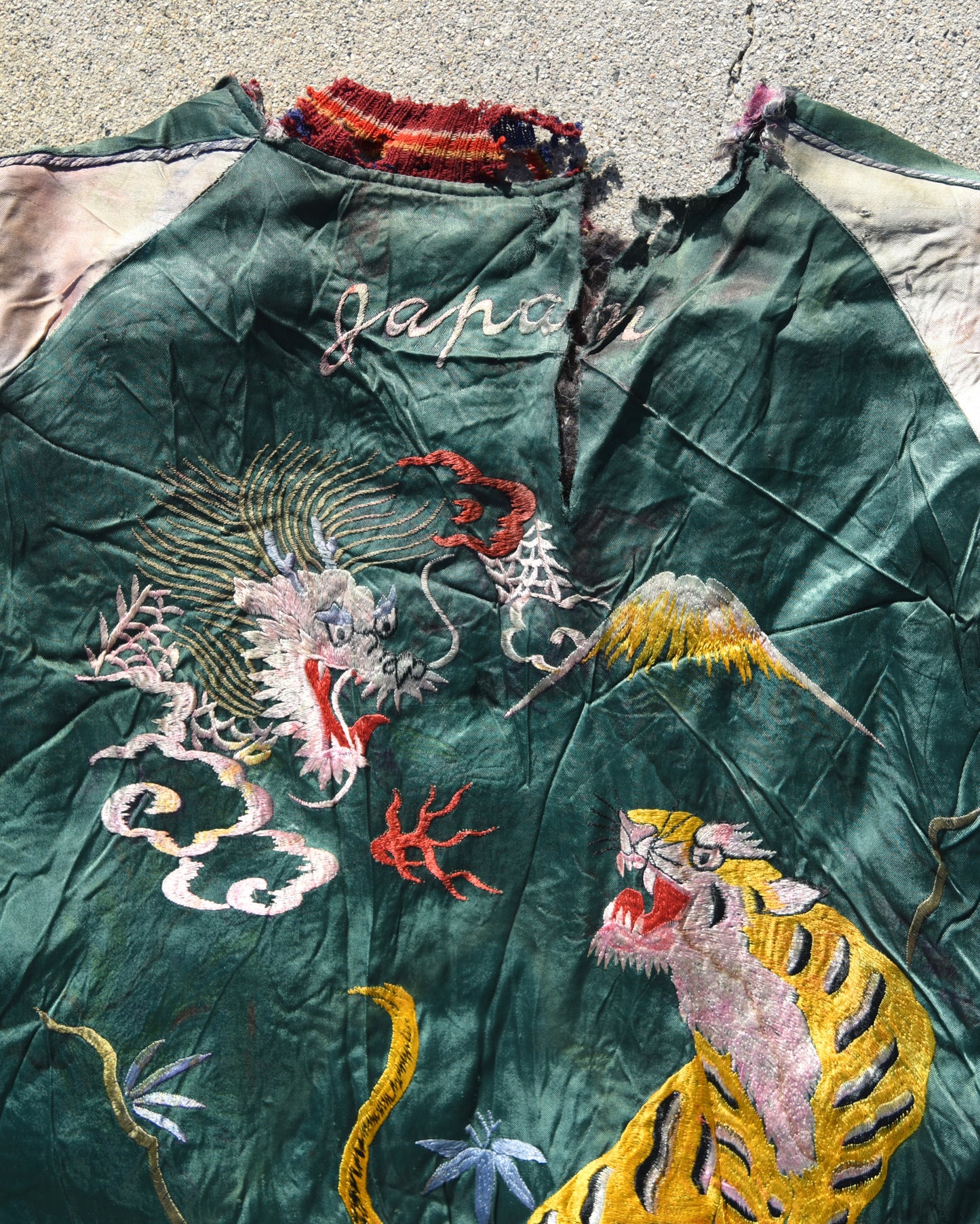 1950s Japan Sukajan Reversible Souvenir Jacket Thrashed
