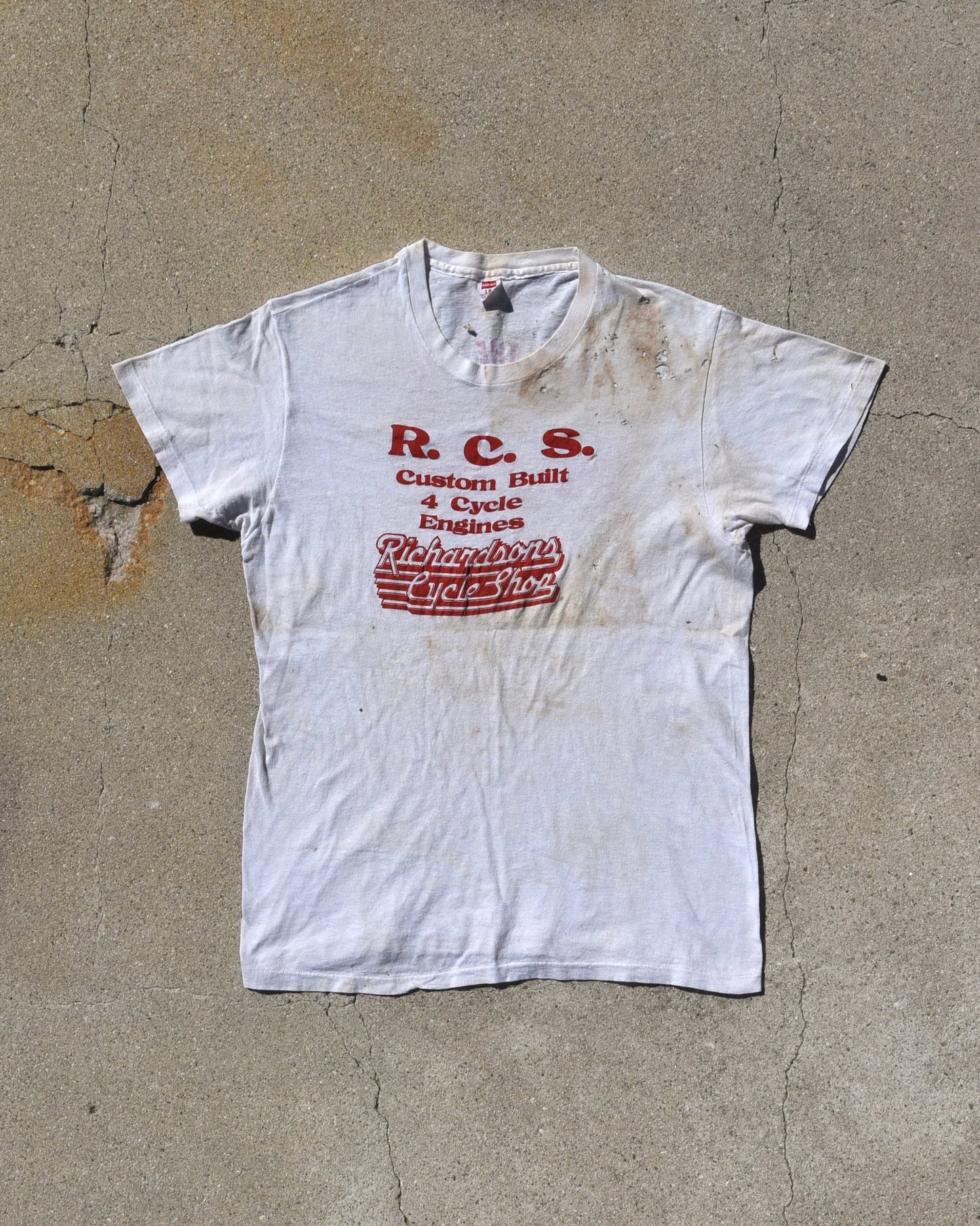 1970s Richardsons Cycle Shop Thrashed Tshirt