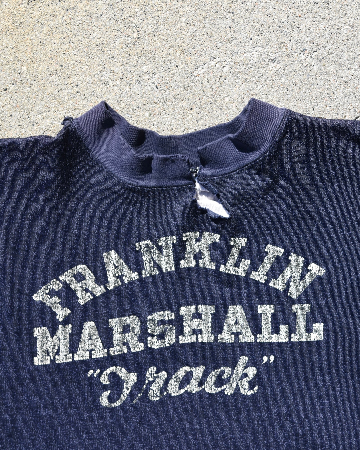 1950s Champion Double Face Franklin Marshall Track Sweatshirt