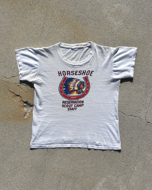 1950s Boy Scouts Horseshoe Reservation Scout Camp Staff Tshirt