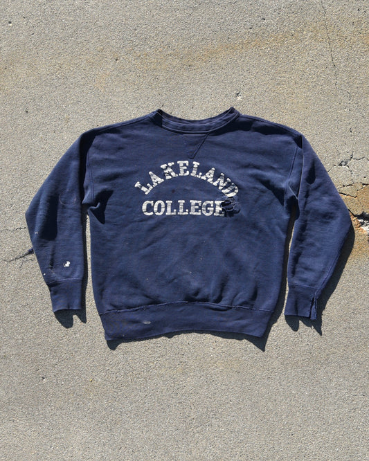 1950s Single V Lakeland College Sweatshirt