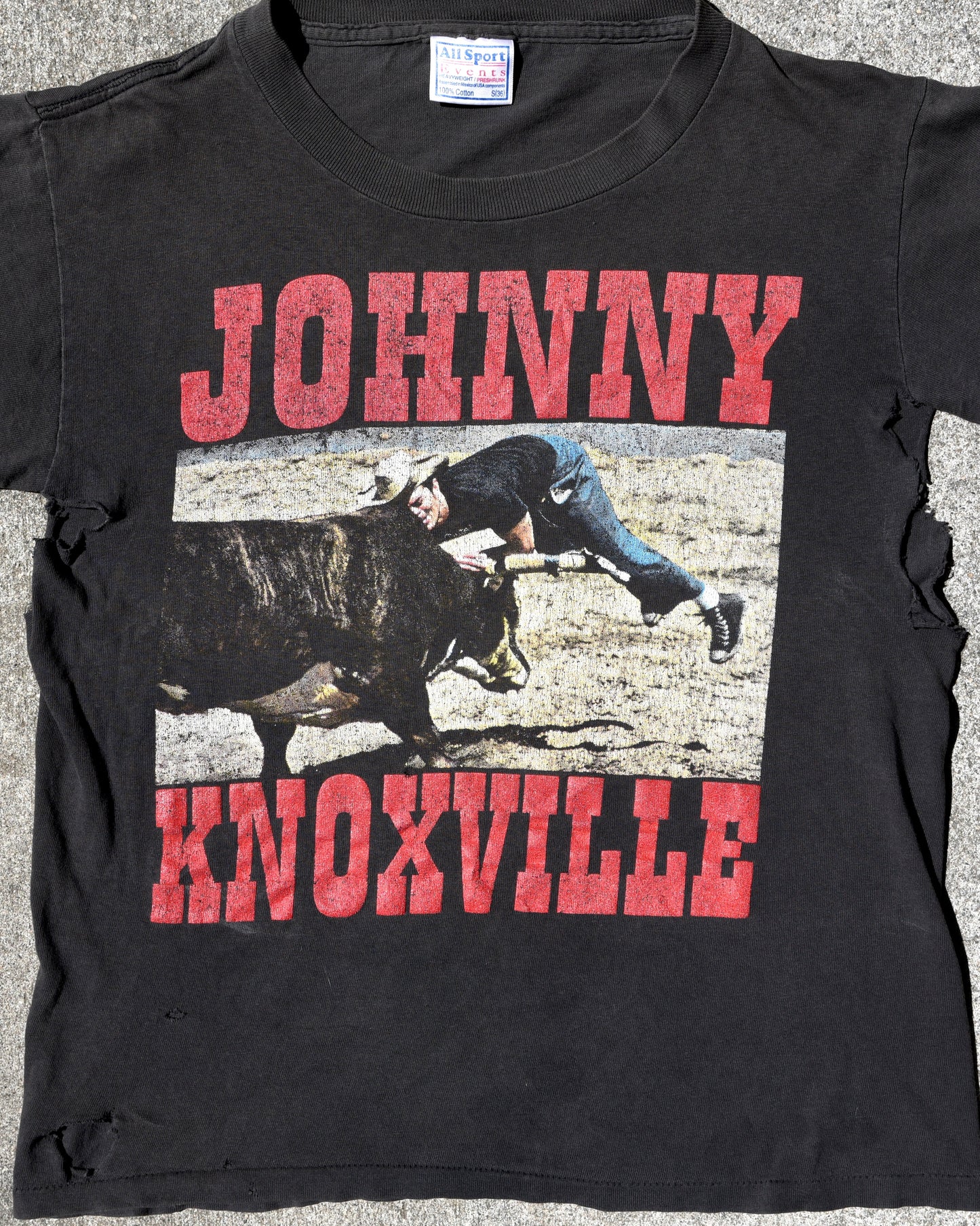 Jackass MTV Johnny Knoxville All Sport Single Stitch Tshirt