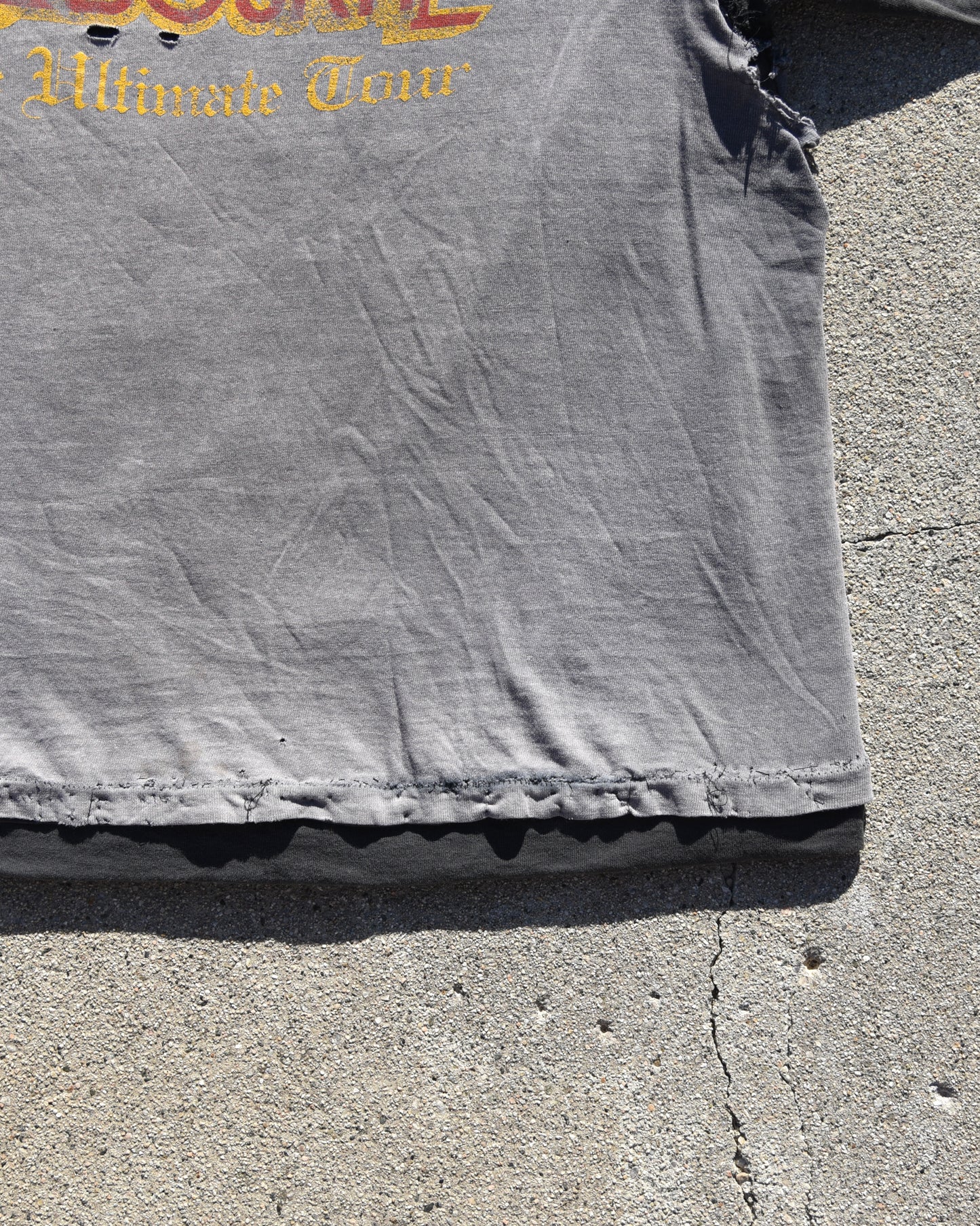 1980s Ozzy Osbourne The Ultimate Tour Tshirt - Thrashed and Repaired