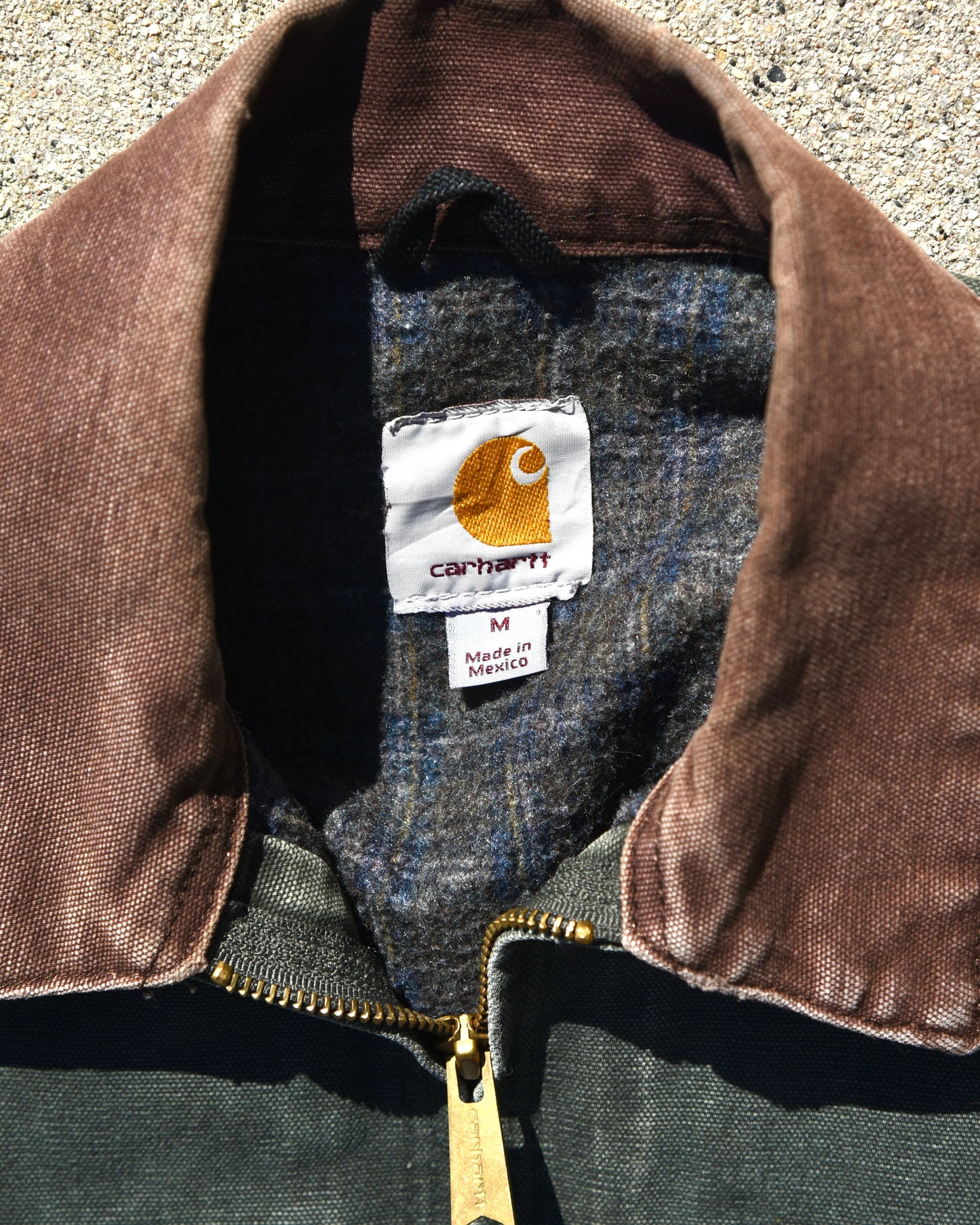 Carhartt Detroit Jacket J97 MOS Moss Green Blanket Lined Medium