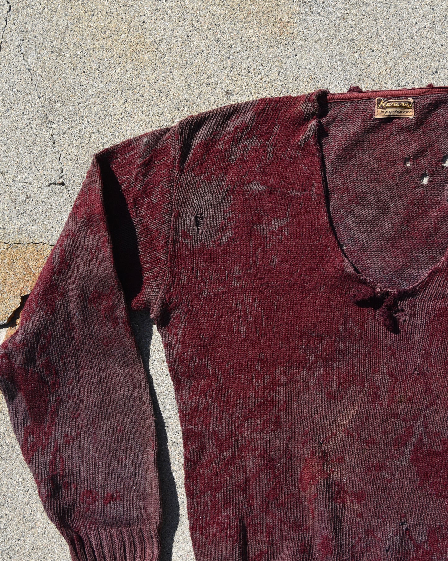 1940s Wool Knit Sweatshirt