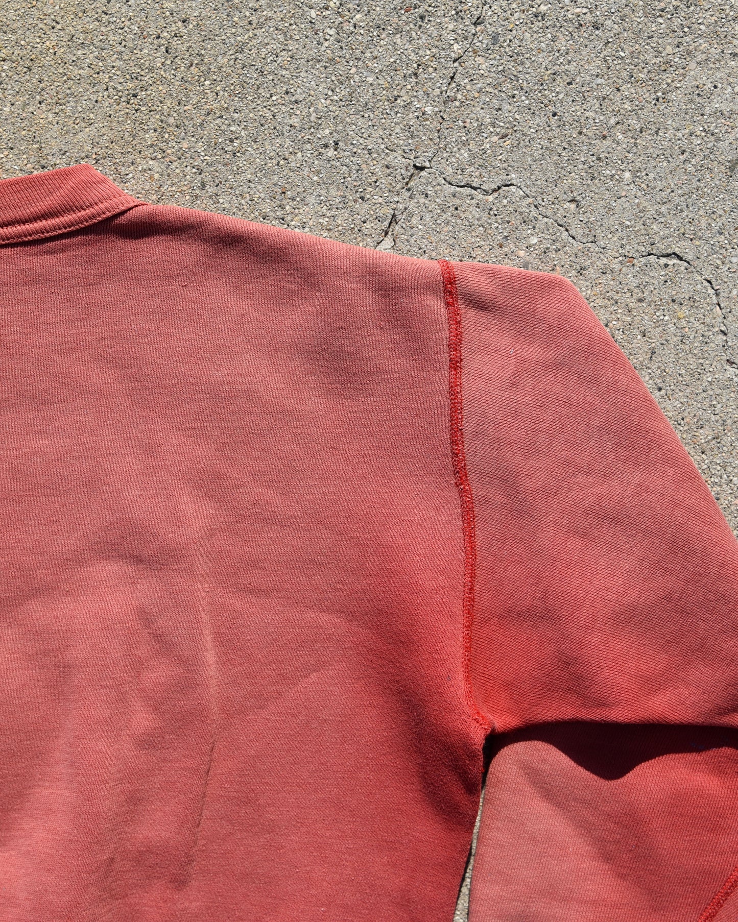 1950s Single V Melvindale Track Crewneck Sweatshirt Distressed Fade Size M