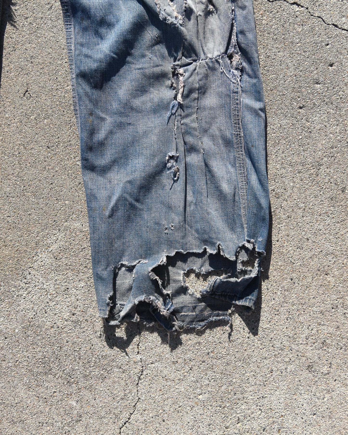 1960s Carhartt Headlight Finck Overalls - Thrashed and Repaired