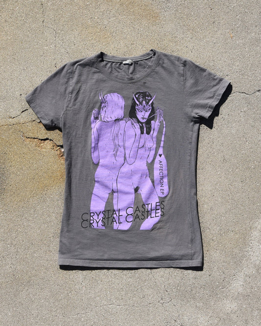 Crystal Castles Affection EP Promo Tshirt - Bay Island - Large