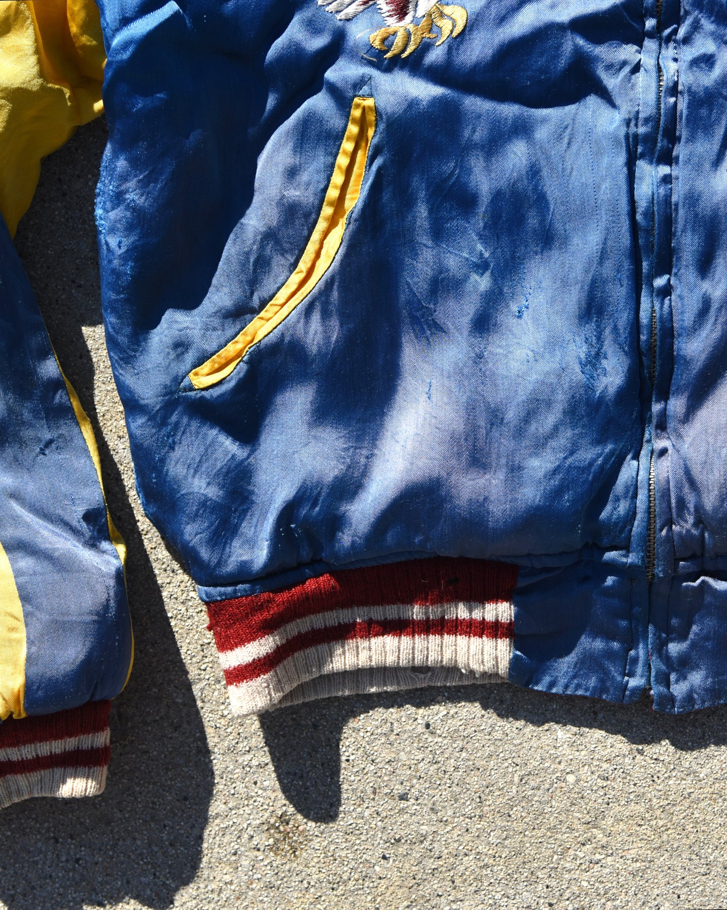 1950s Japan Sukajan Reversible Souvenir Jacket Sun Faded