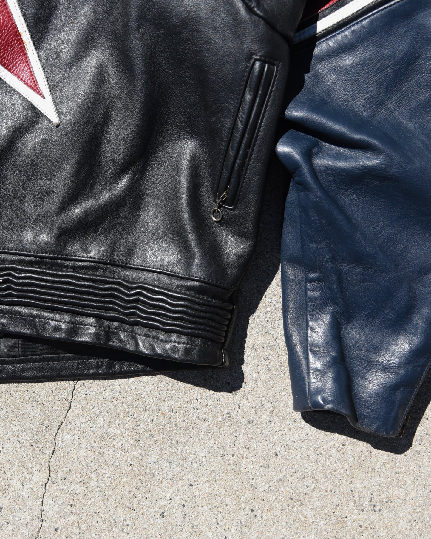 Vanson One Star Racing Leather Jacket - Size 52