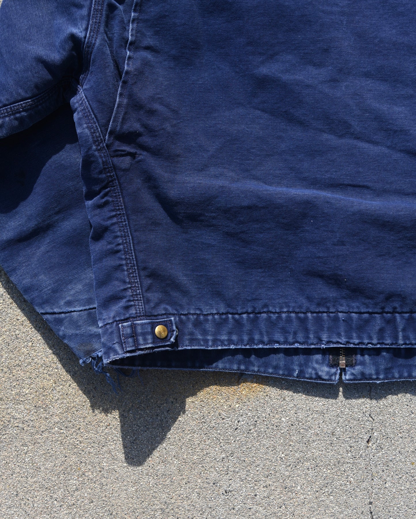 Carhartt Detroit Jacket J01 NVY Faded Navy Blue Size Large Mens