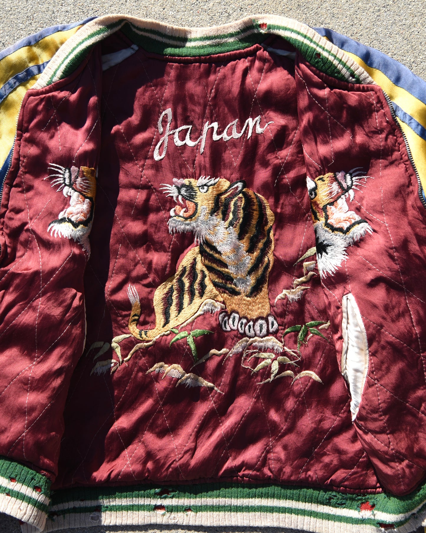 1950s Japan Sukajan Reversible Souvenir Jacket Sun Faded