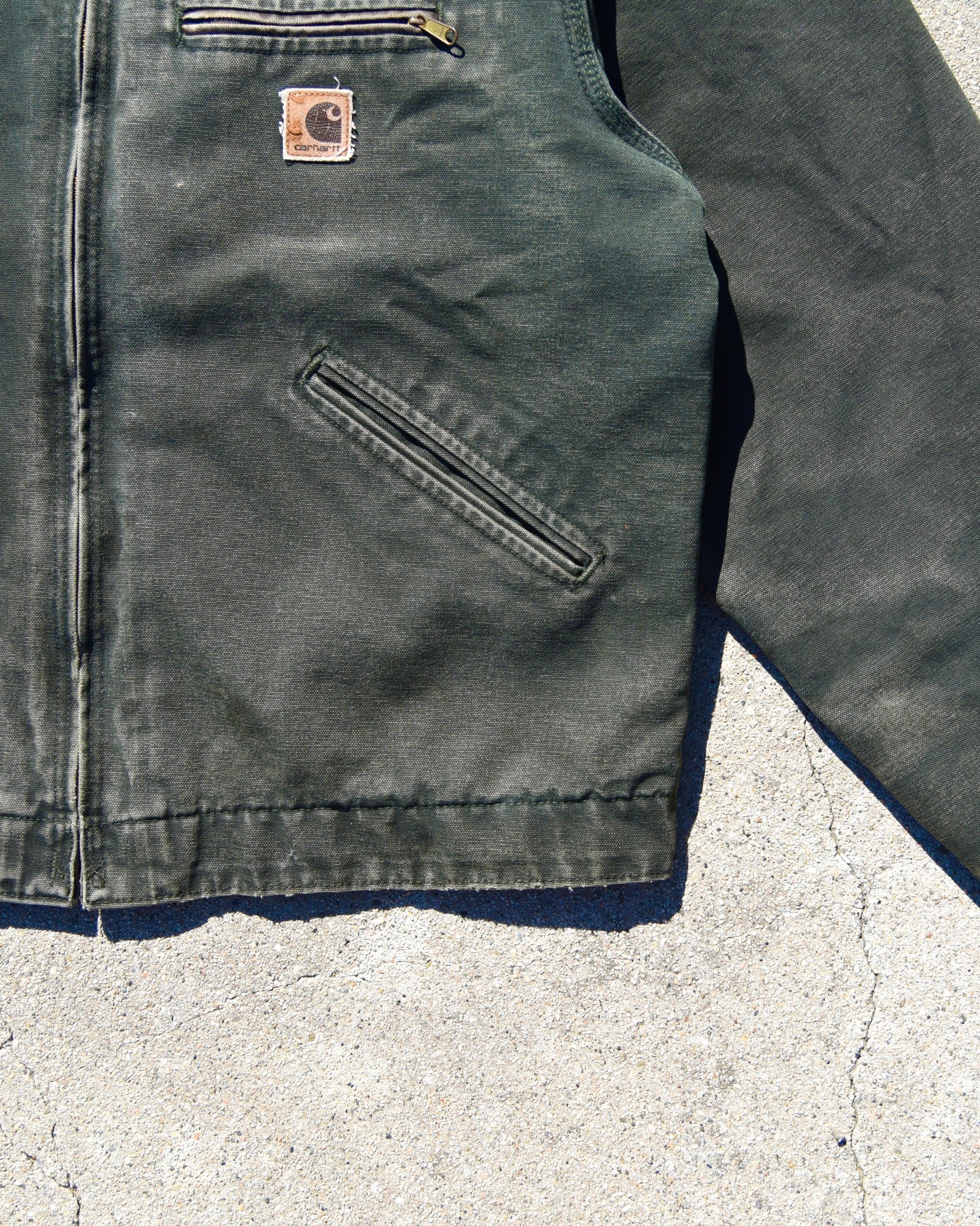 Carhartt J97 MOS Duck Detroit Jacket Moss Green - Large