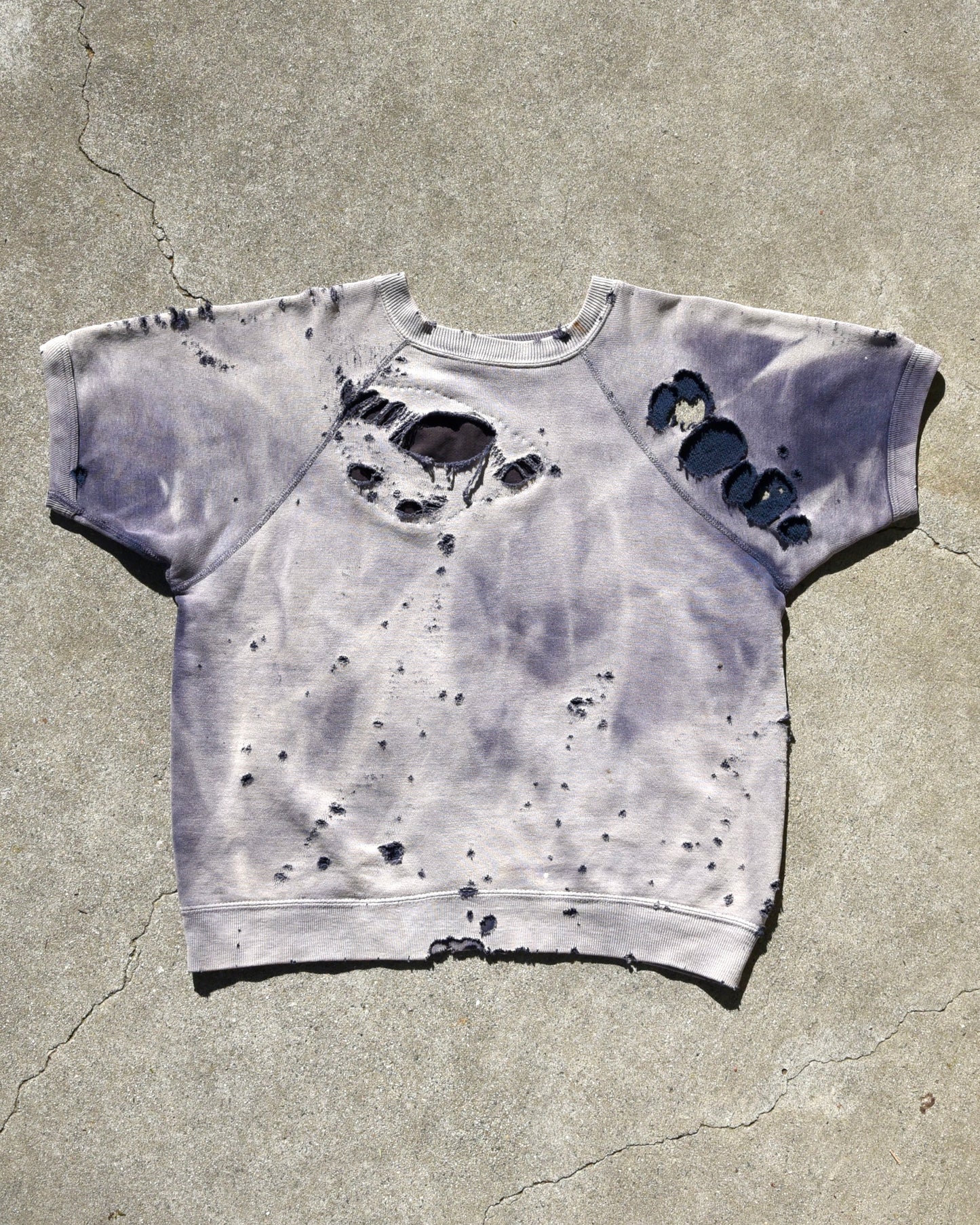 Vintage Thrashed and Sun Faded 1960s S/S Sweatshirt