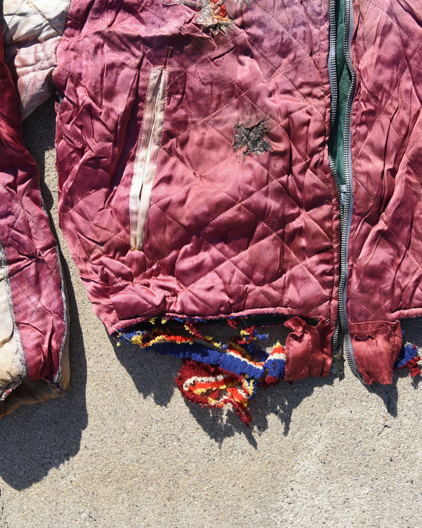 1950s Japan Sukajan Reversible Souvenir Jacket Thrashed