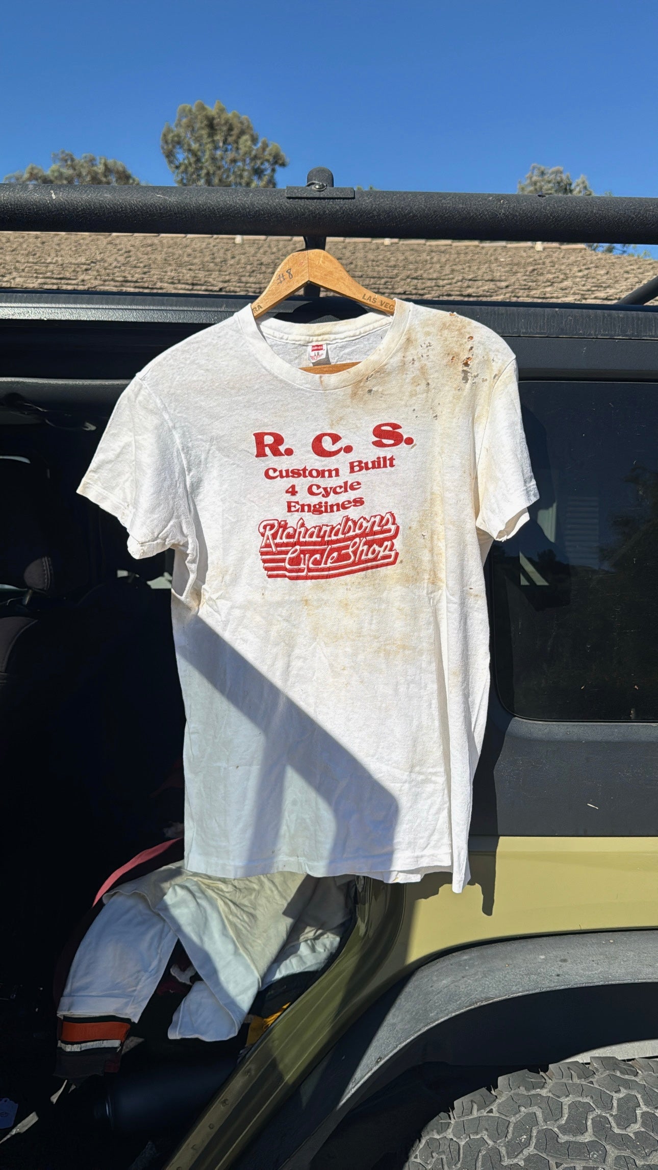 1970s Richardsons Cycle Shop Thrashed Tshirt