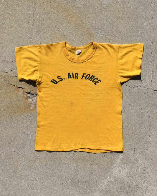 1960s U.S. Air Force Mustard Yellow Single Stitch Tshirt