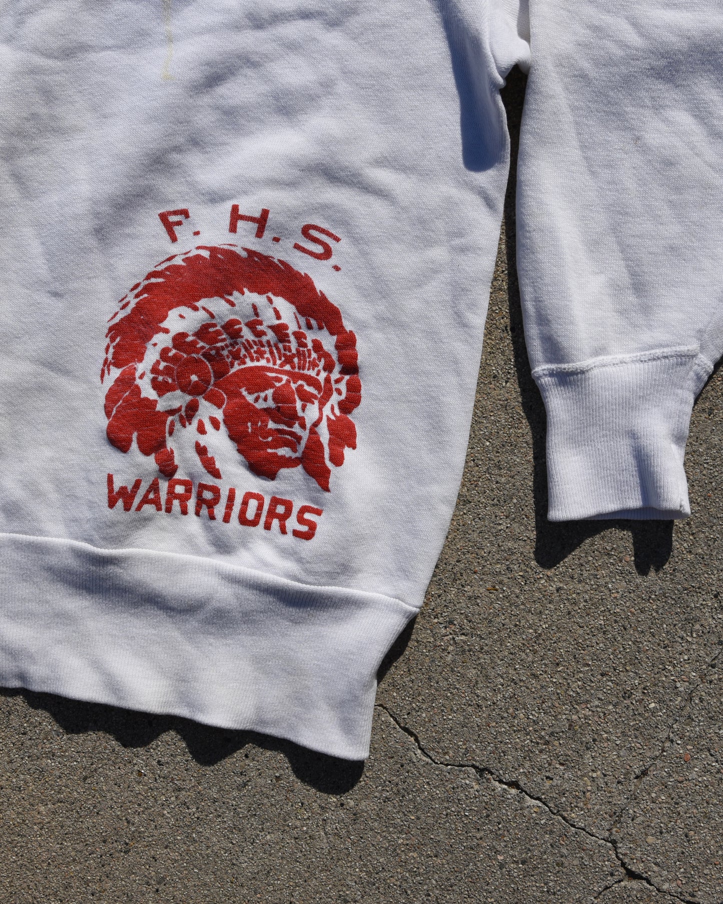 1960s Sweatshirt Quarter Zip Chainstitch Size M