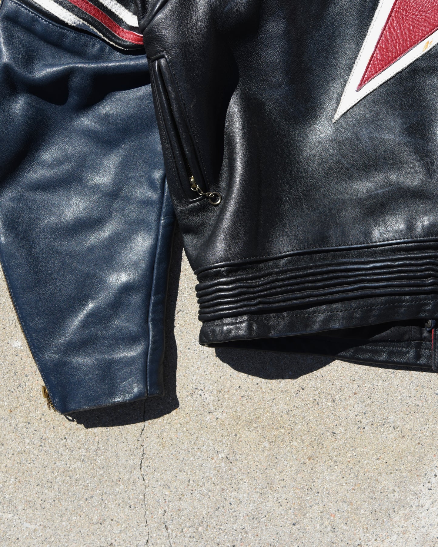 Vanson One Star Racing Leather Jacket - Size 52