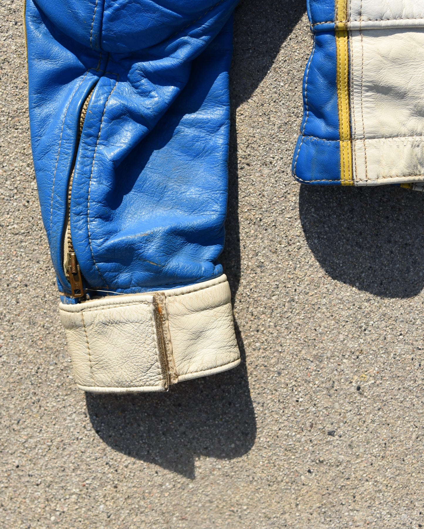 1960s ABC Motorcycle Racing Jacket Leather Cafe Racer