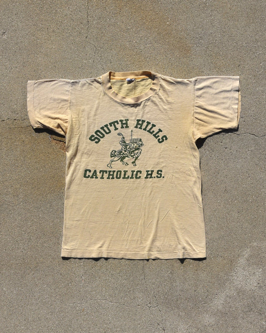 1950s Champion Running Man South Hills Catholic HS Tshirt