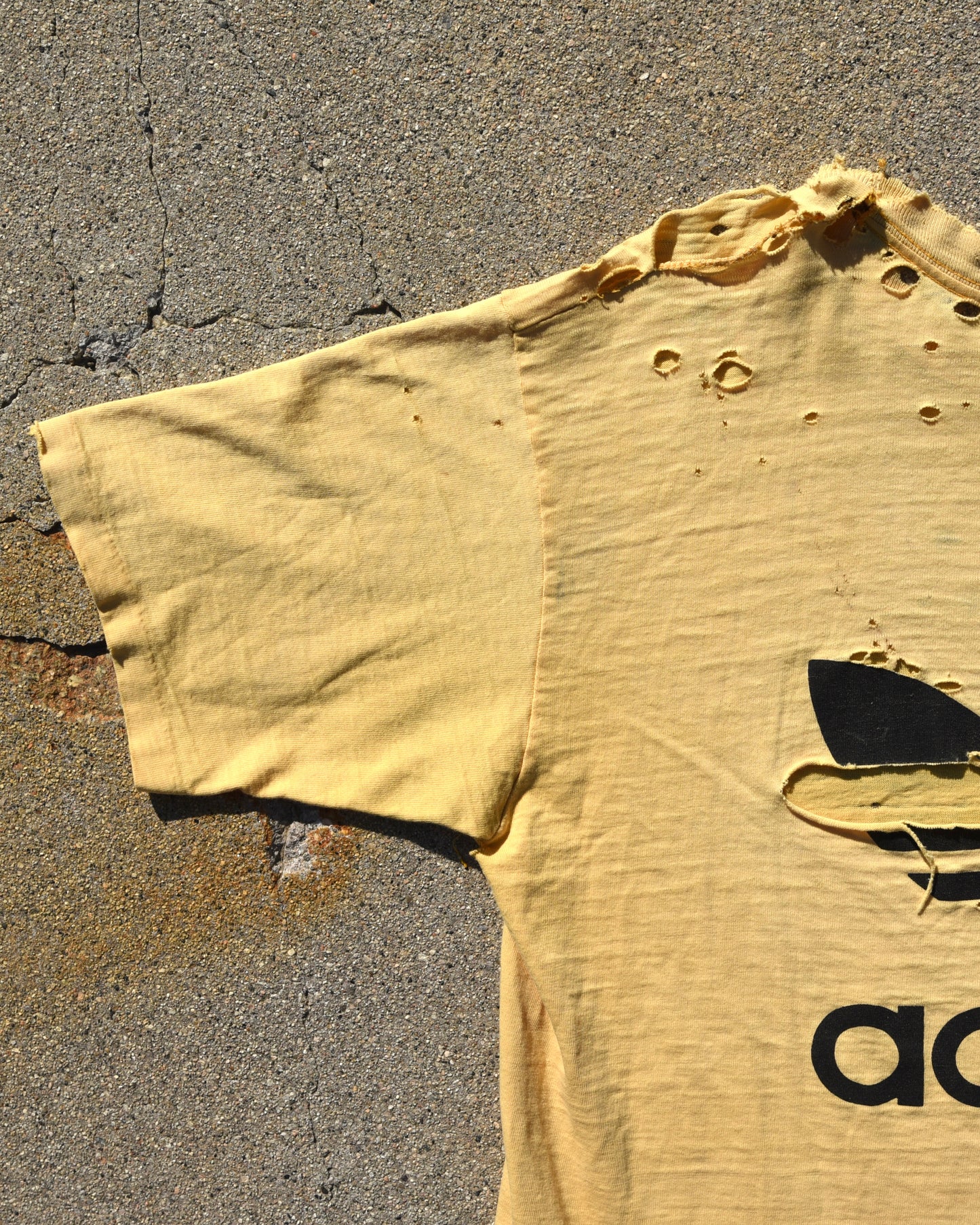 1970s Thrashed Adidas Tshirt