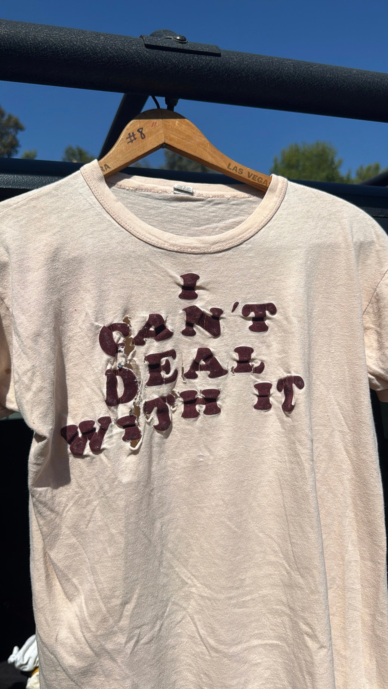 1960s “I Can’t Deal With It” Tshirt Thrashed