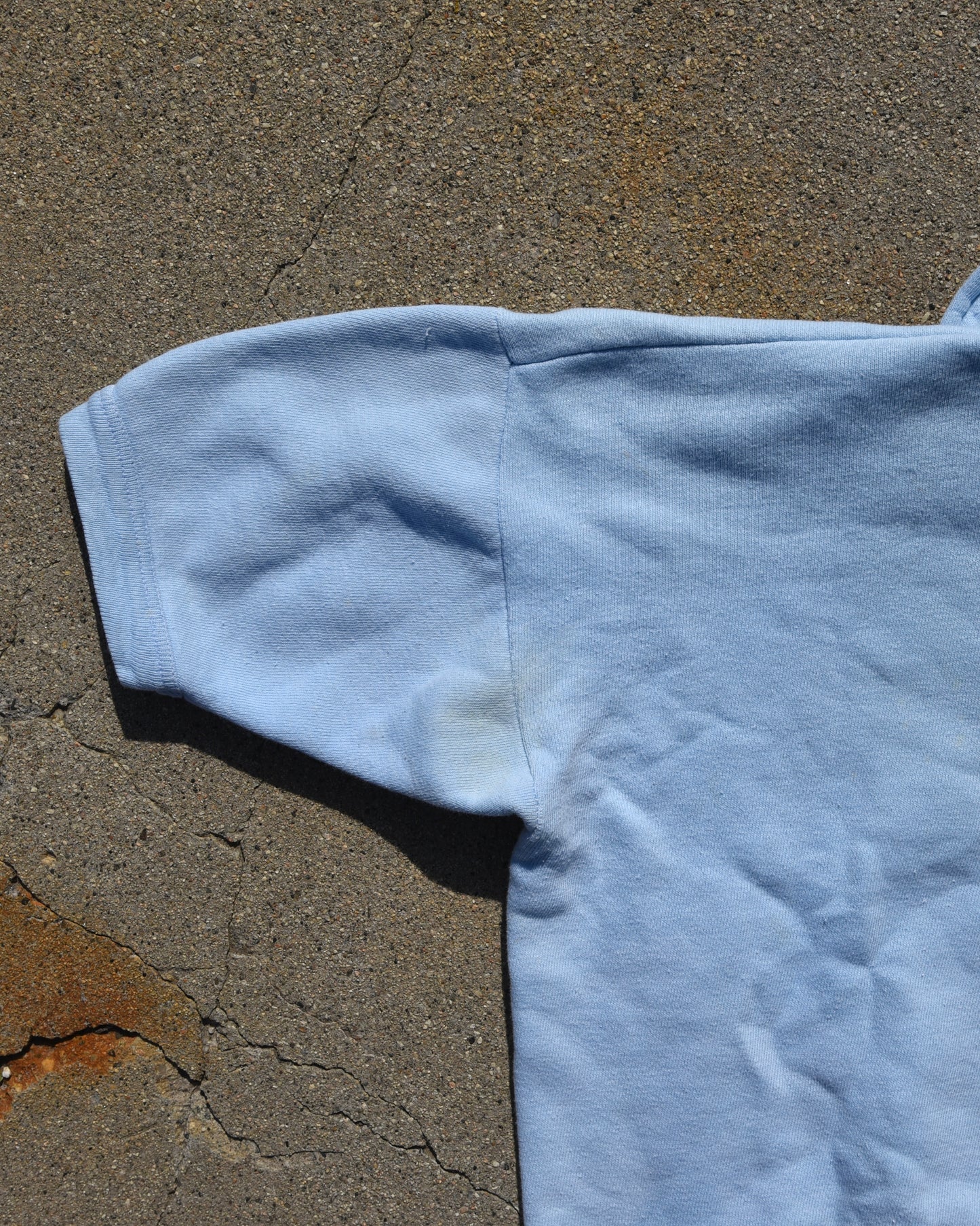 1960s Mountain Crags Camp Staff Shortsleeve Quarter Zip Sweatshirt