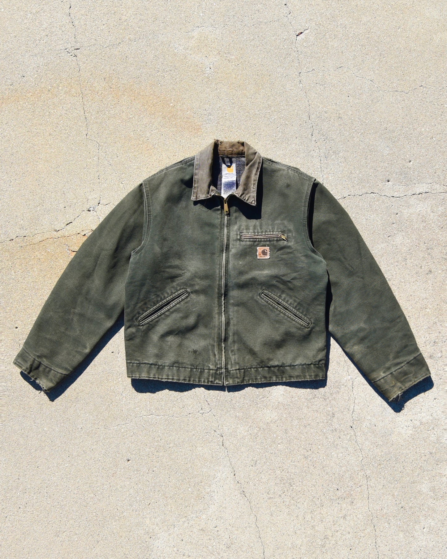 Carhartt J97 MOS Duck Detroit Jacket Moss Green - Large