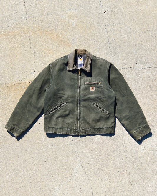 Carhartt J97 MOS Duck Detroit Jacket Moss Green - Large