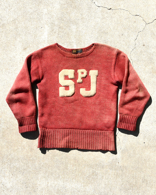 1930s Woven Knit SPJ Sweatshirt USA Union