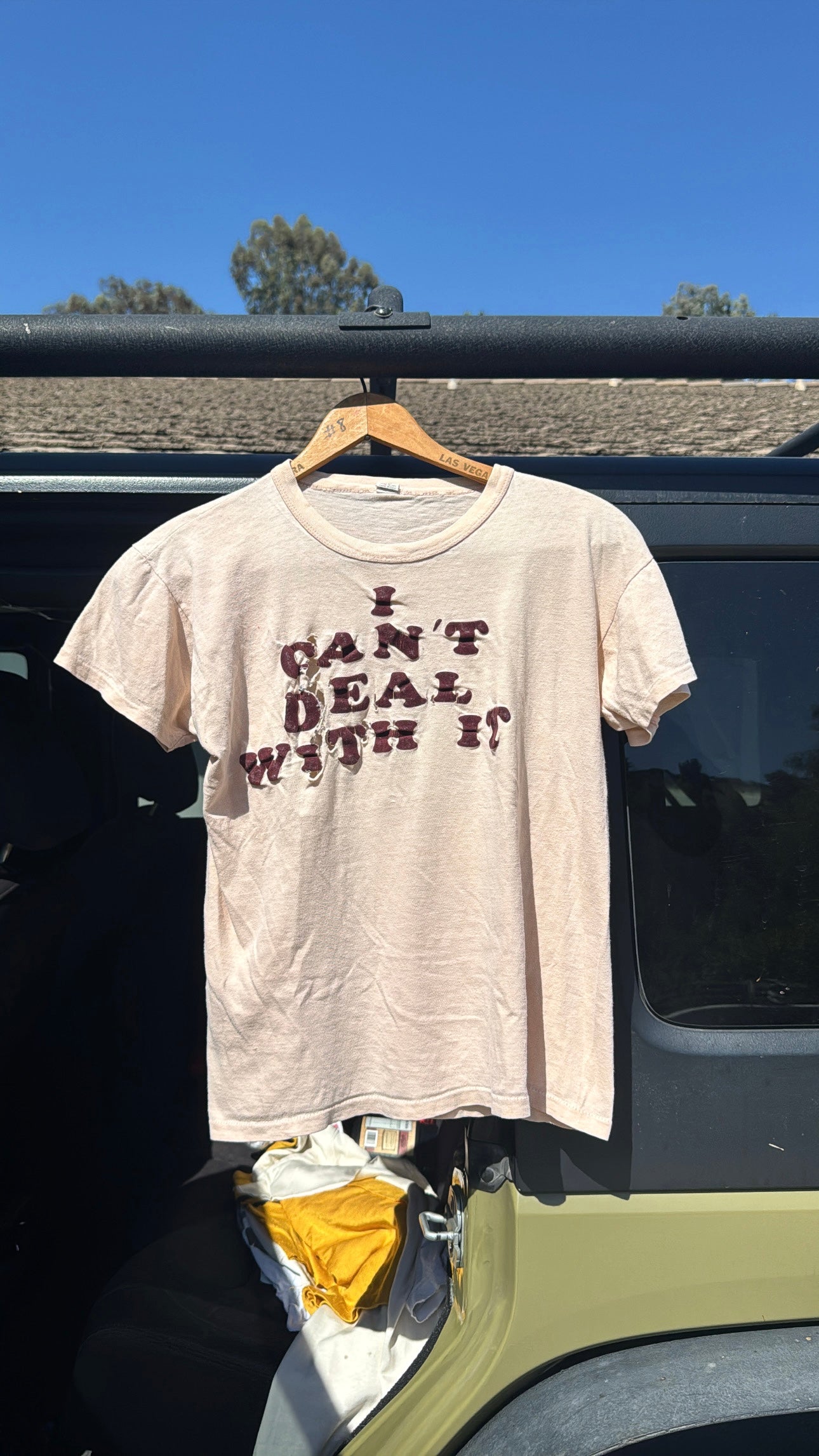 1960s “I Can’t Deal With It” Tshirt Thrashed