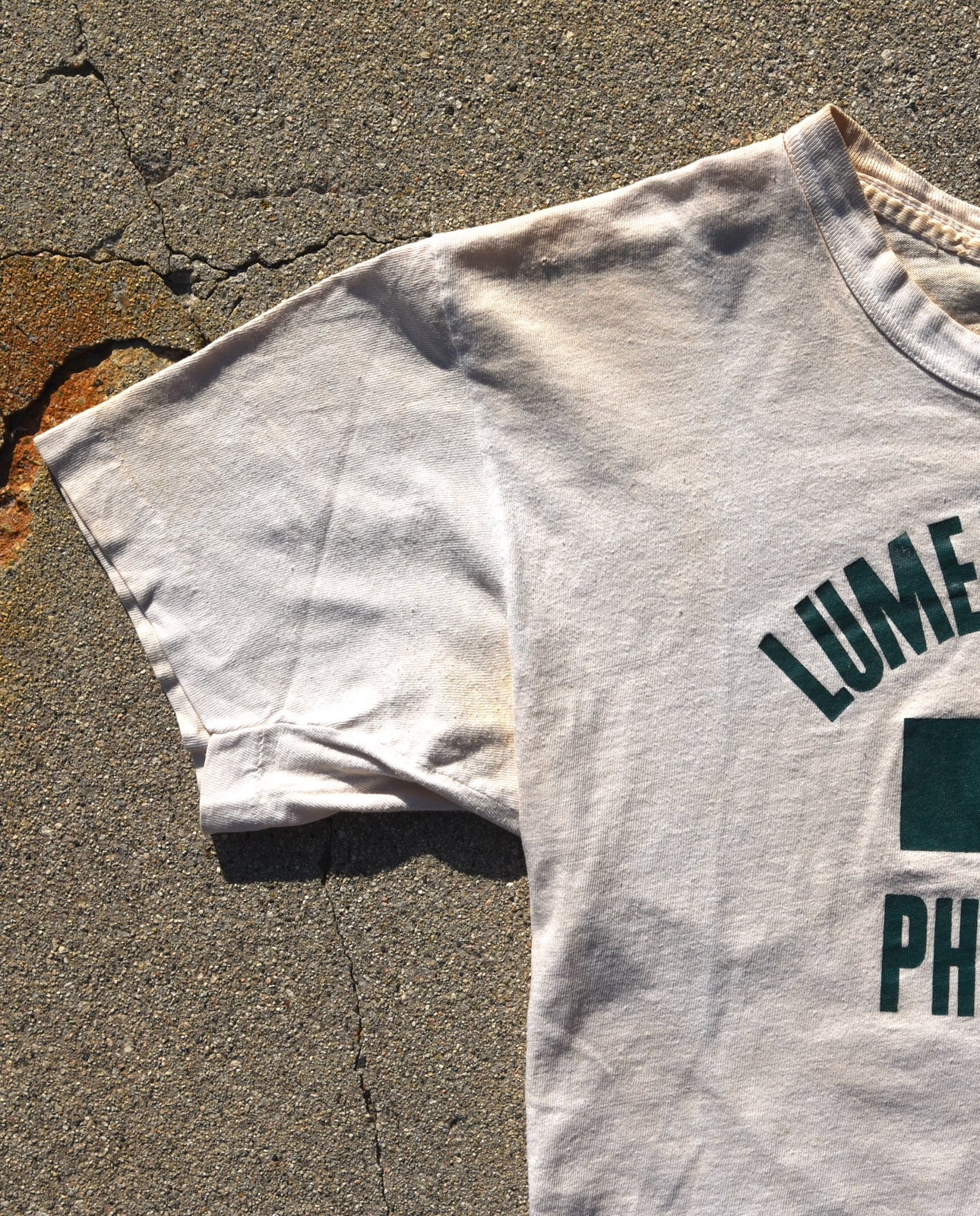 1940s Dix Knit Lumen Christi Phys Ed Tshirt Thrashed