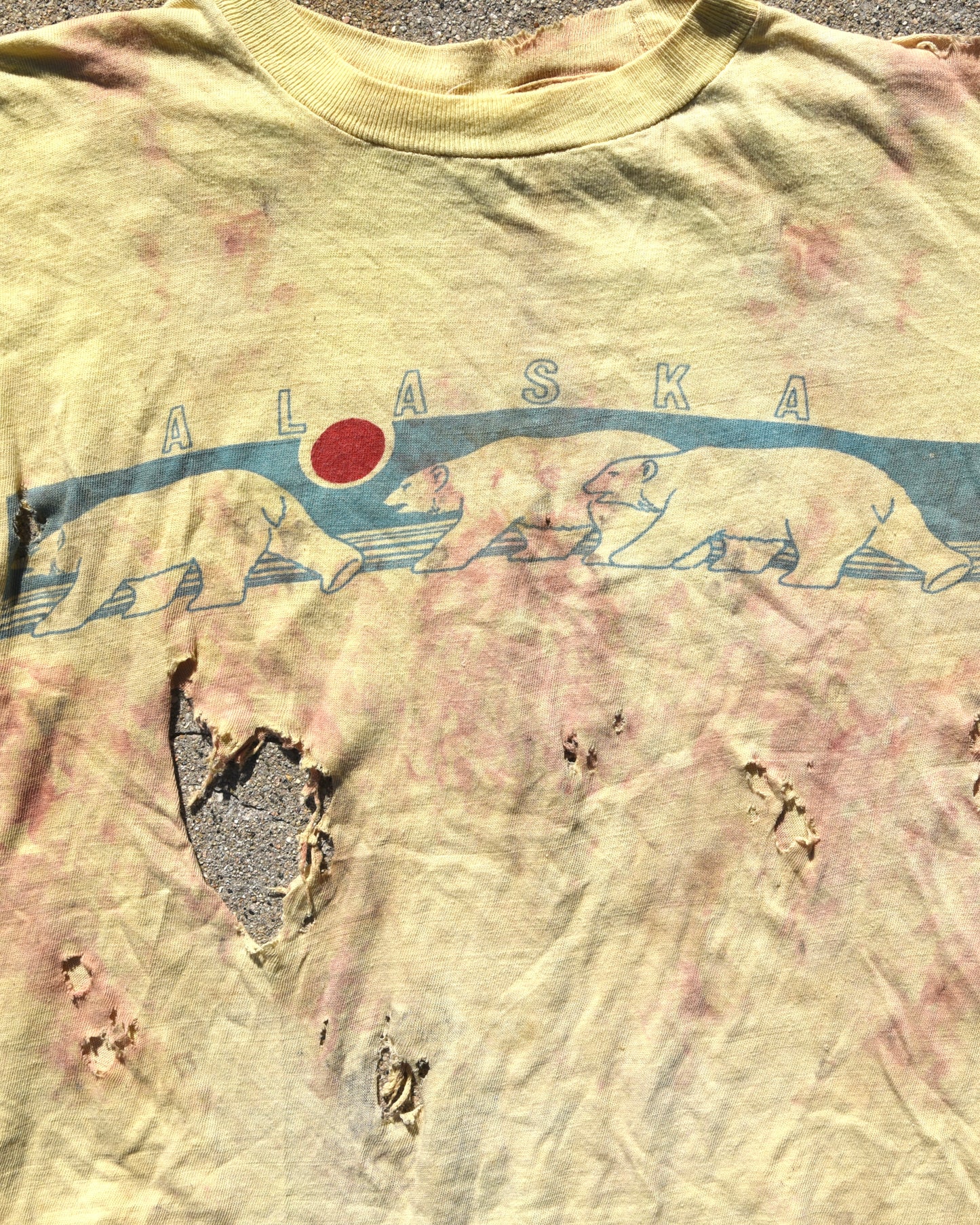 Thrashed Destroyed 1970s Alaska Tshirt