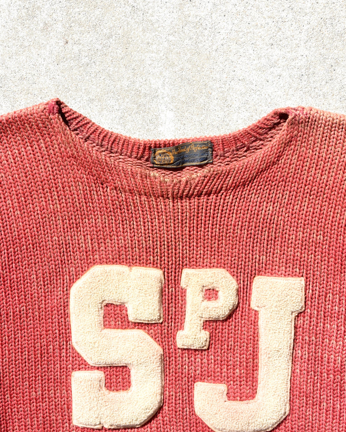 1930s Woven Knit SPJ Sweatshirt USA Union