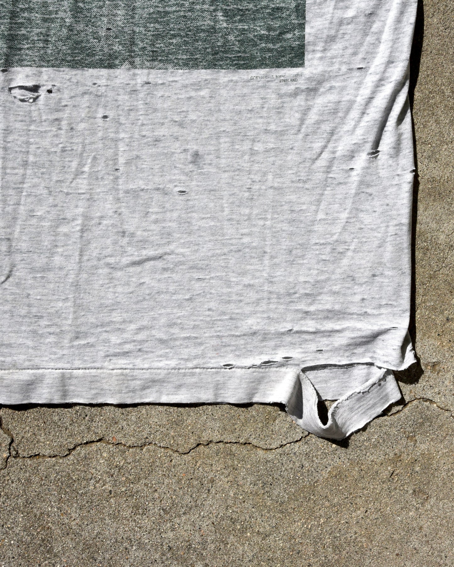 The Smiths 1980s Thrashed Single Stitch - The Queen Is Dead Tshirt