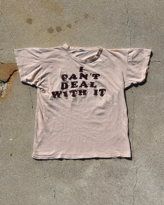 1960s “I Can’t Deal With It” Tshirt Thrashed