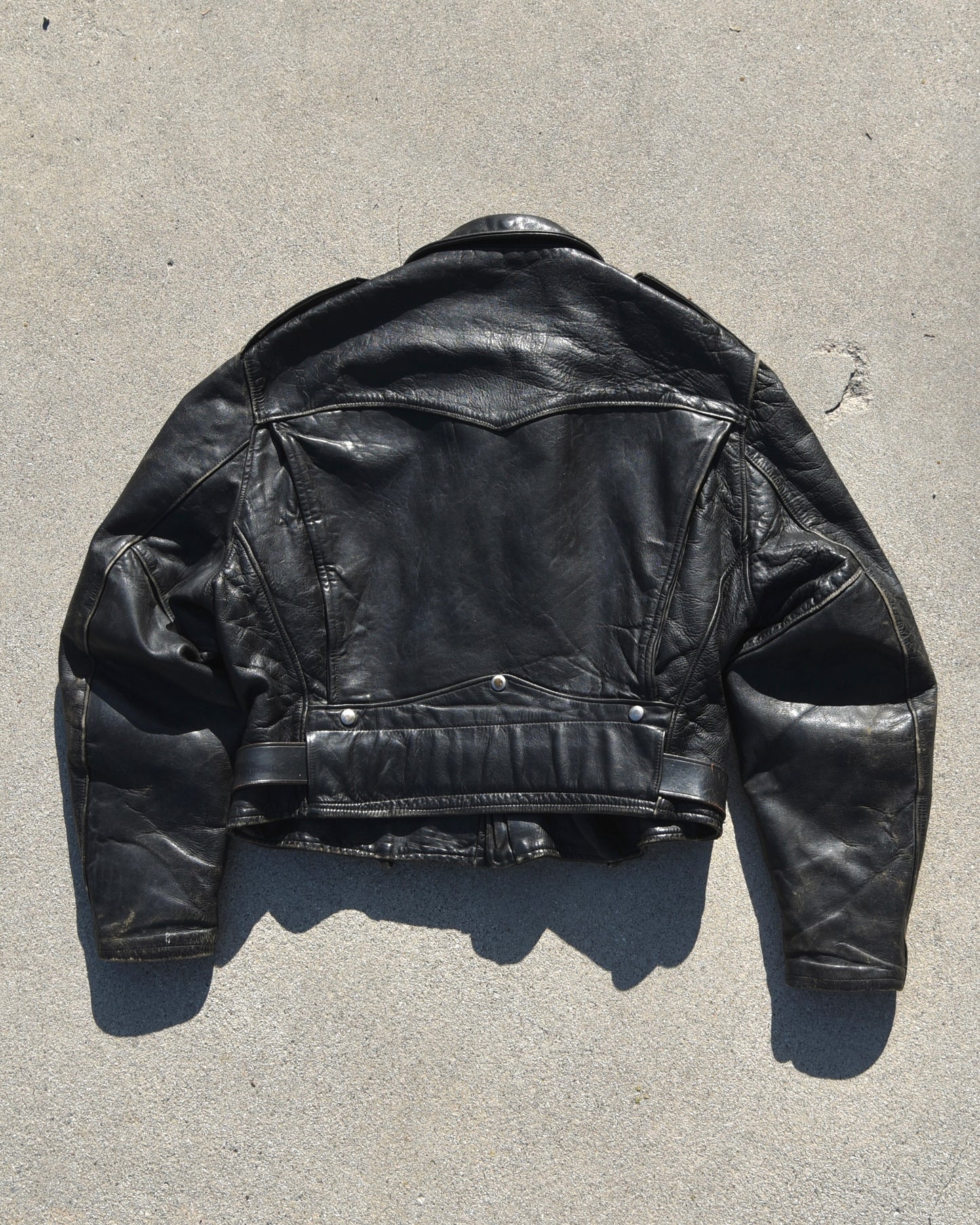 1950s Hercules Horsehide D-Pocket Motorcycle Jacket