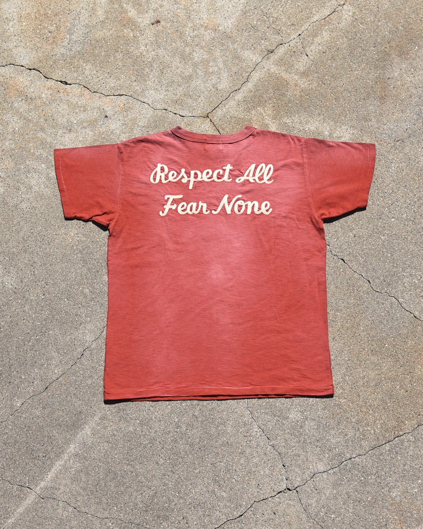 Denim Dungaree Barky’s Respect All Fear None Tshirt
