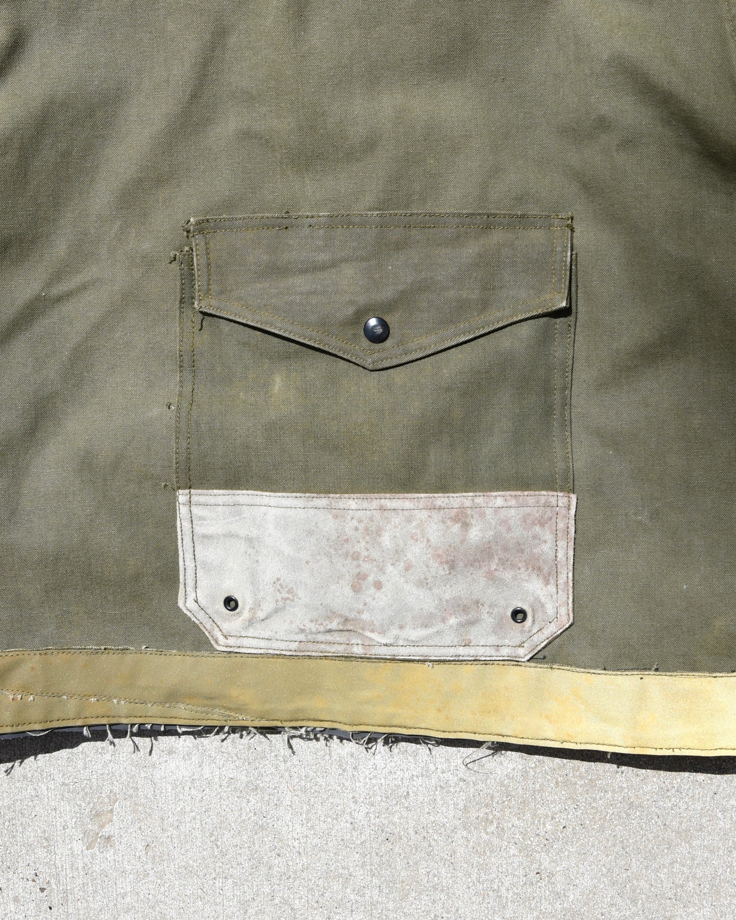 Fireman’s Turnout Coat 1950's Upcycled Custom Boxy Fit