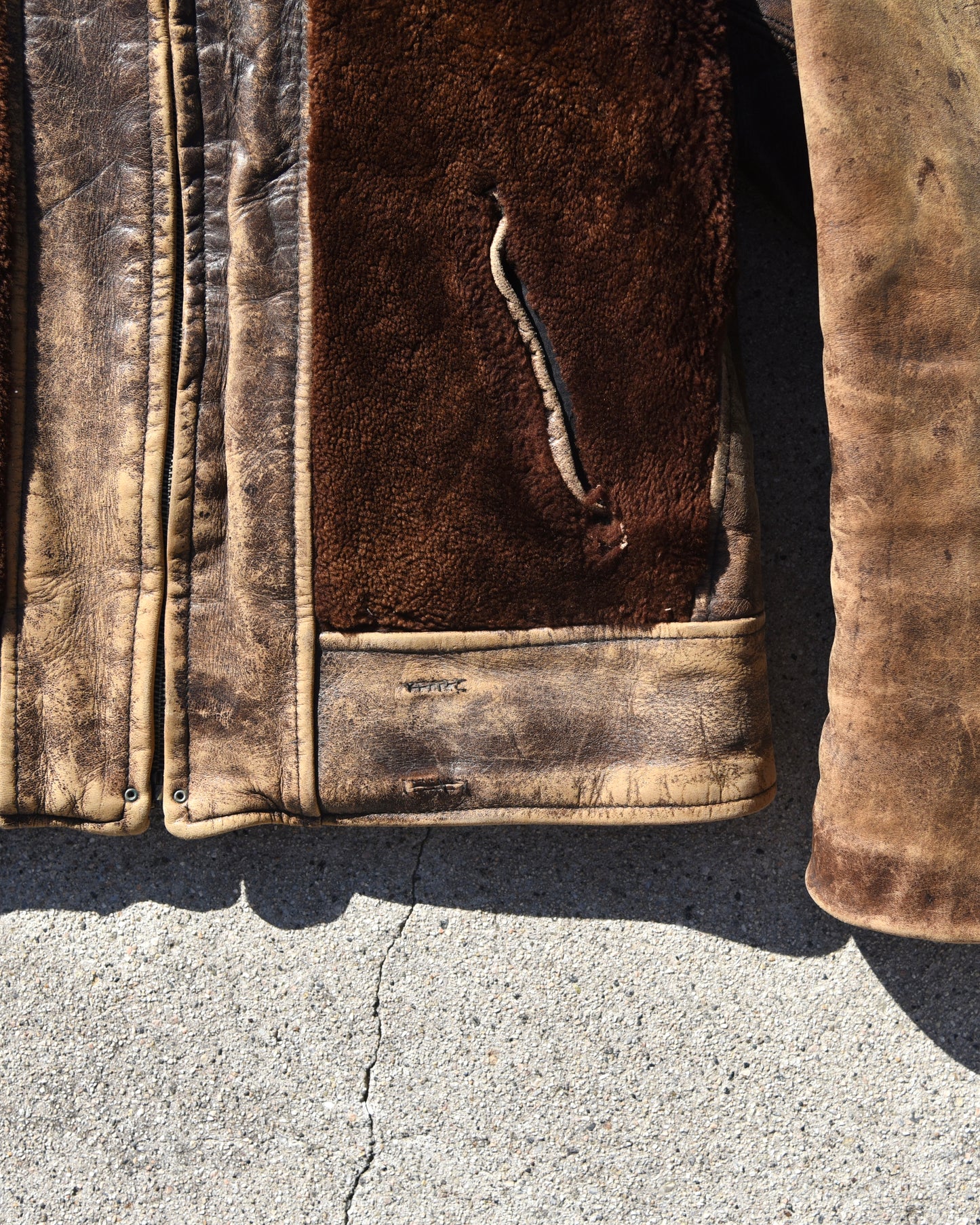 1940s Laskin Lamb Grizzly Fur Horsehide Jacket