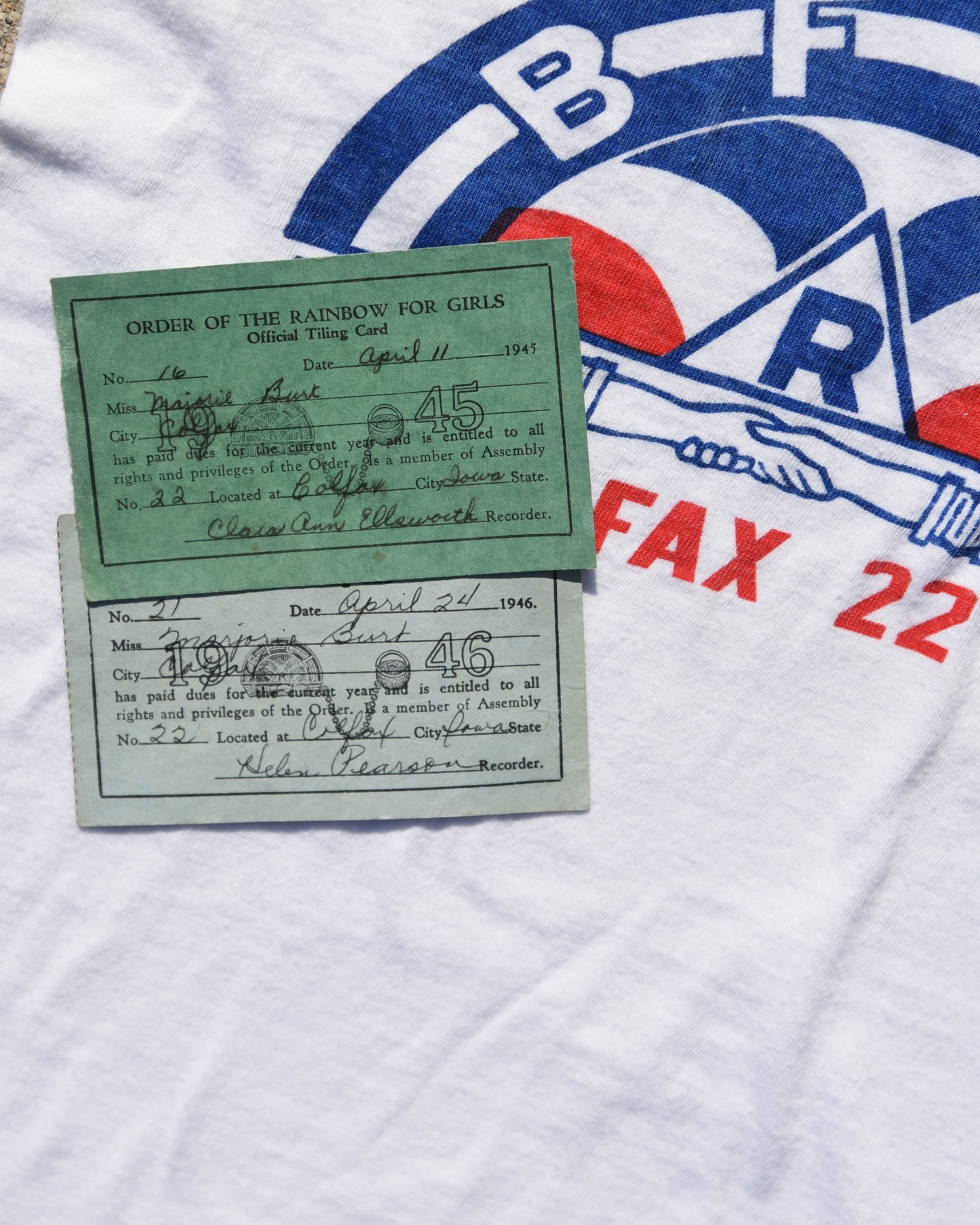 1940s Order of the Rainbow Girls Tshirt