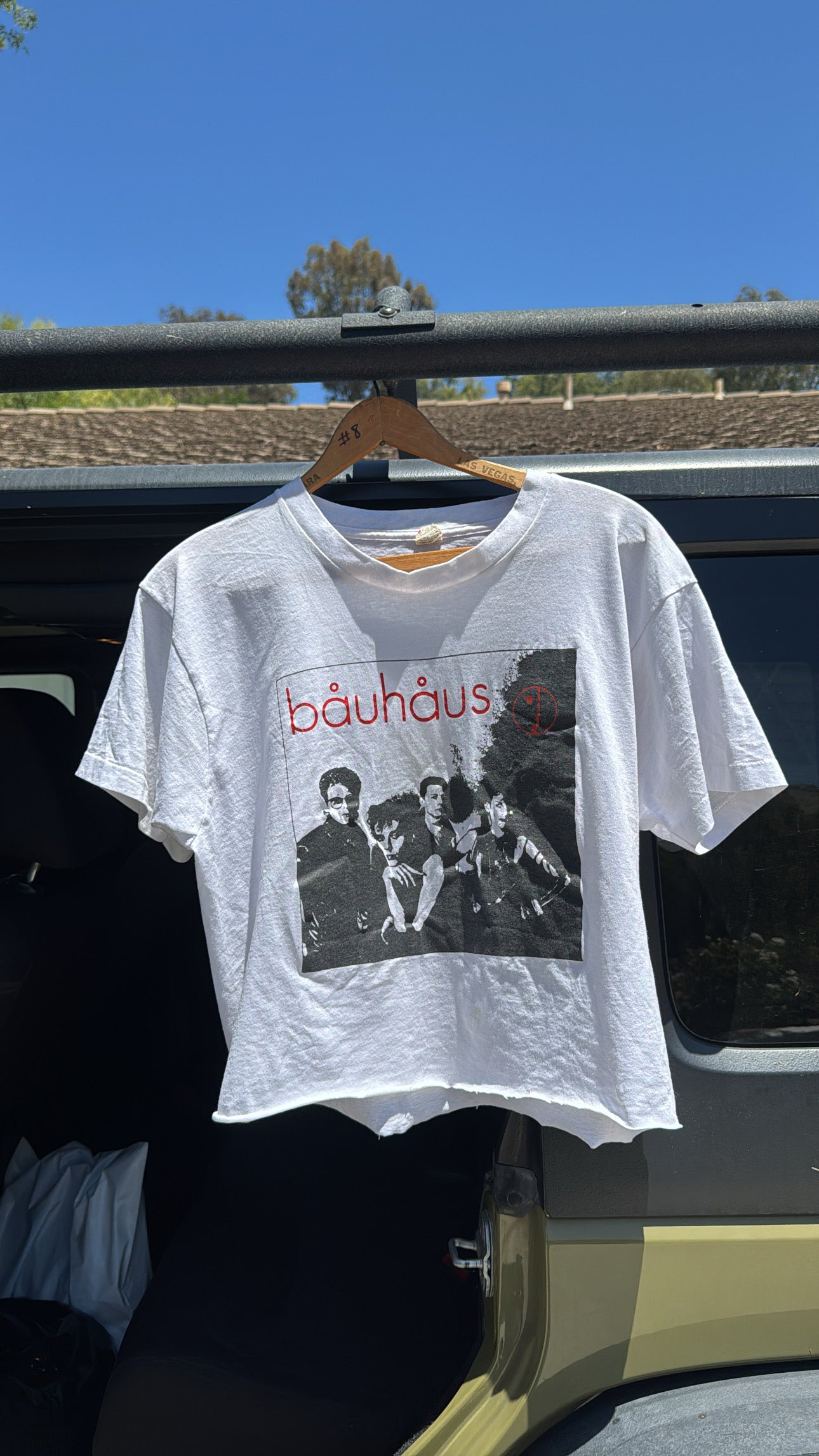 1980s Bauhaus Band Screen Stars Tshirt Cropped