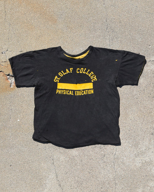 1960s Champion St Olaf College Reversible Double Face Phys Ed Tshirt