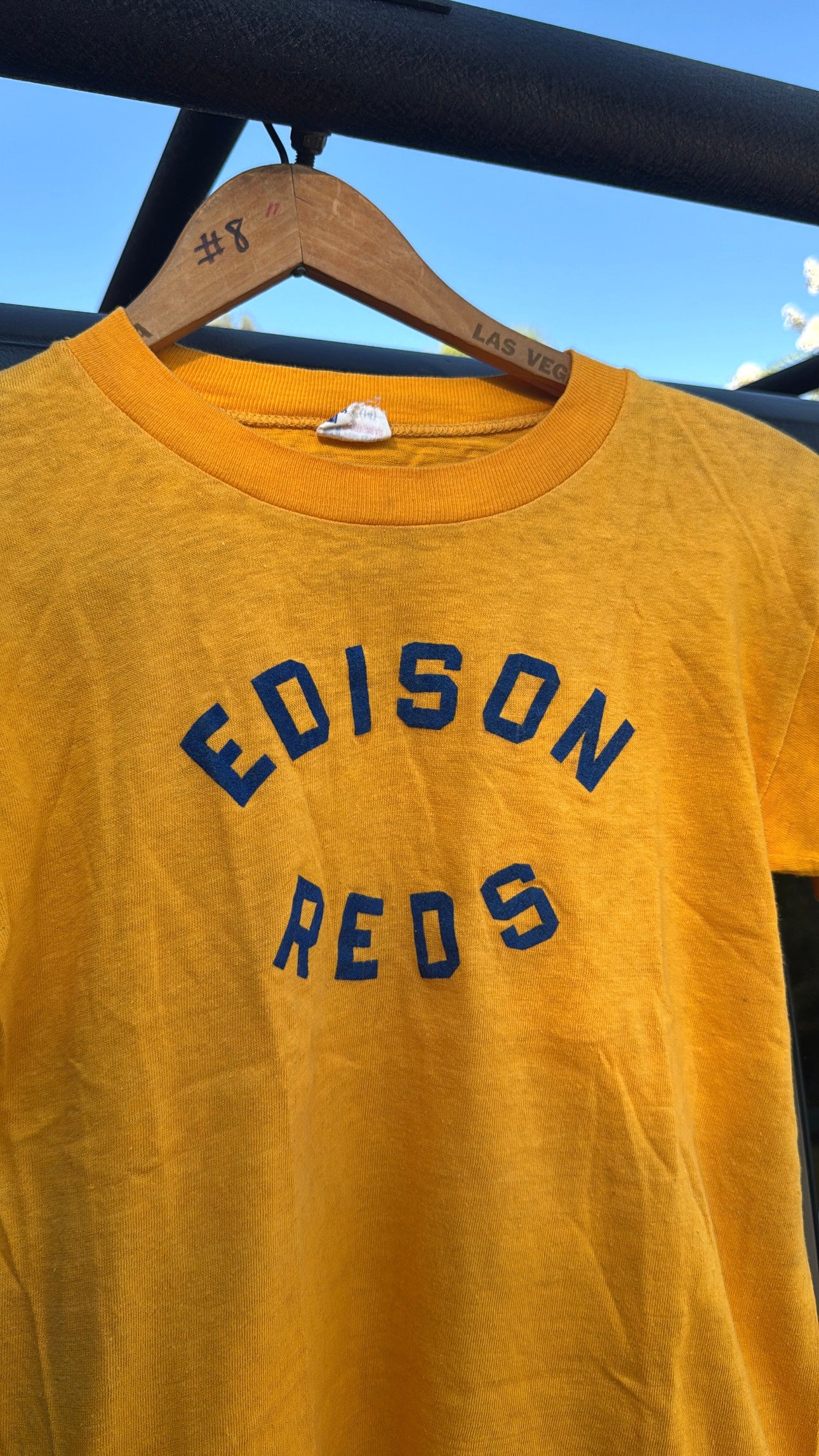 1950s Champion Running Man Edison Reds Tshirt Youth