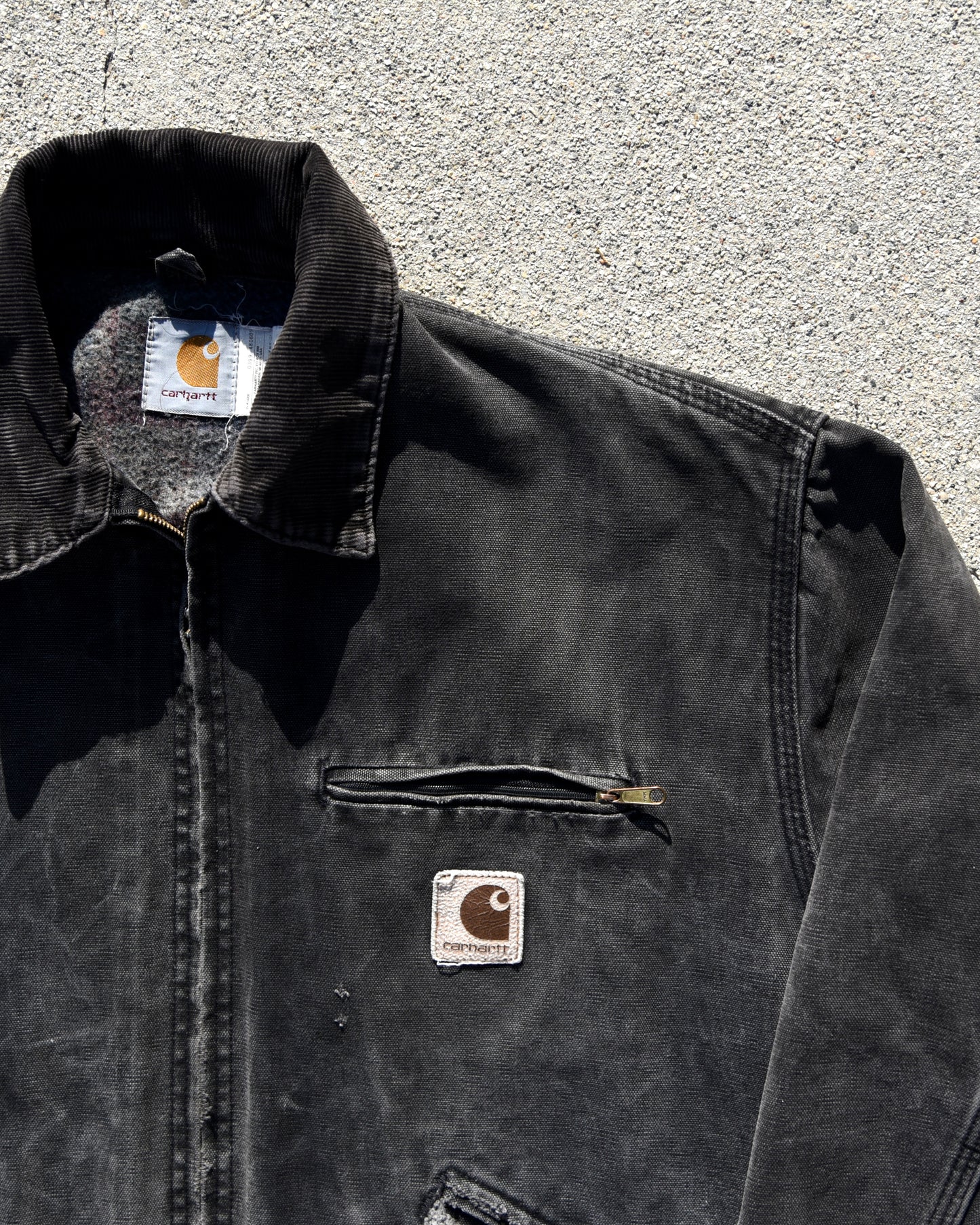 Carhartt Detroit Jacket J43 ONX Onyx Black Large Rare