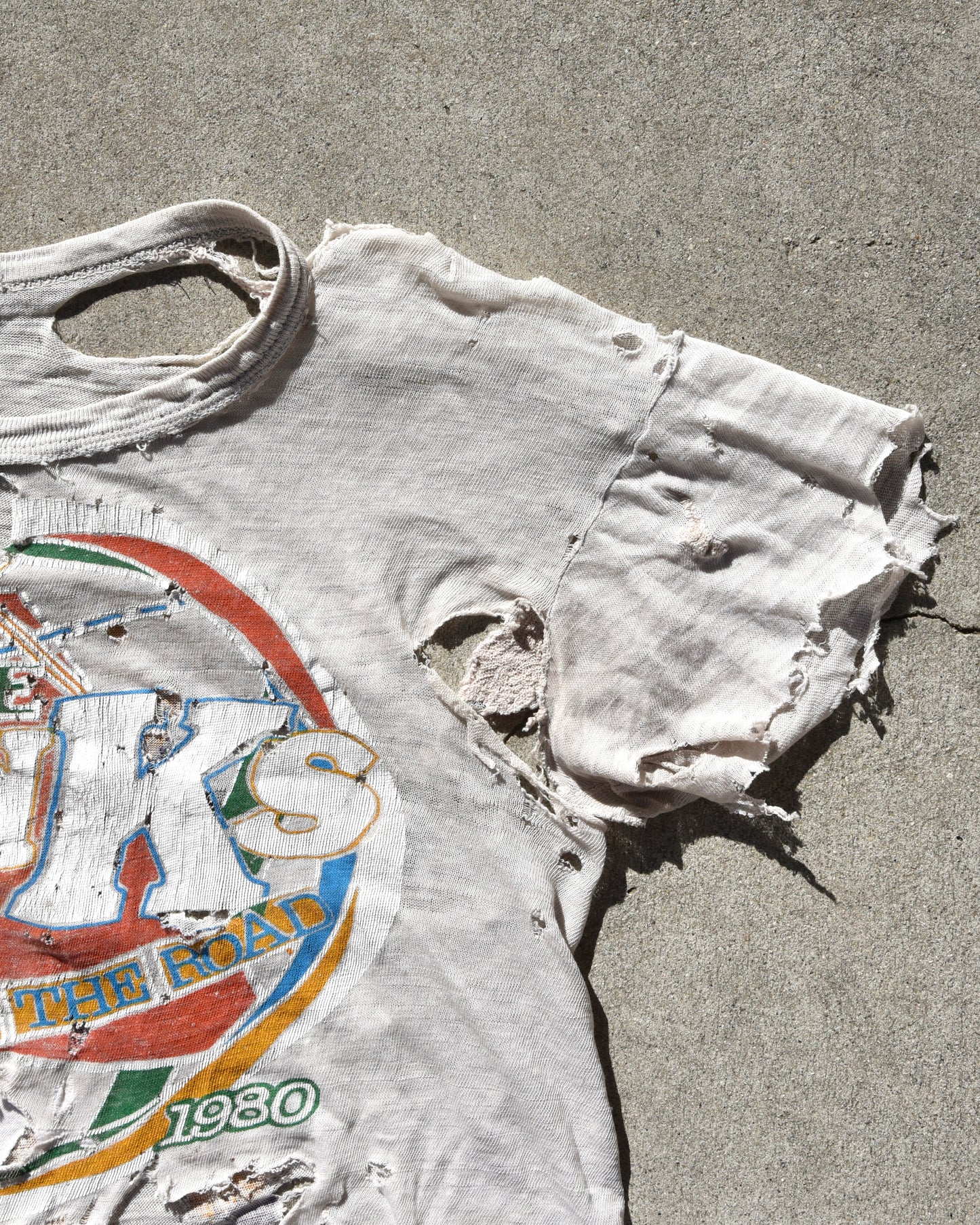 The Kinks 1980 Tour Tshirt Thrashed