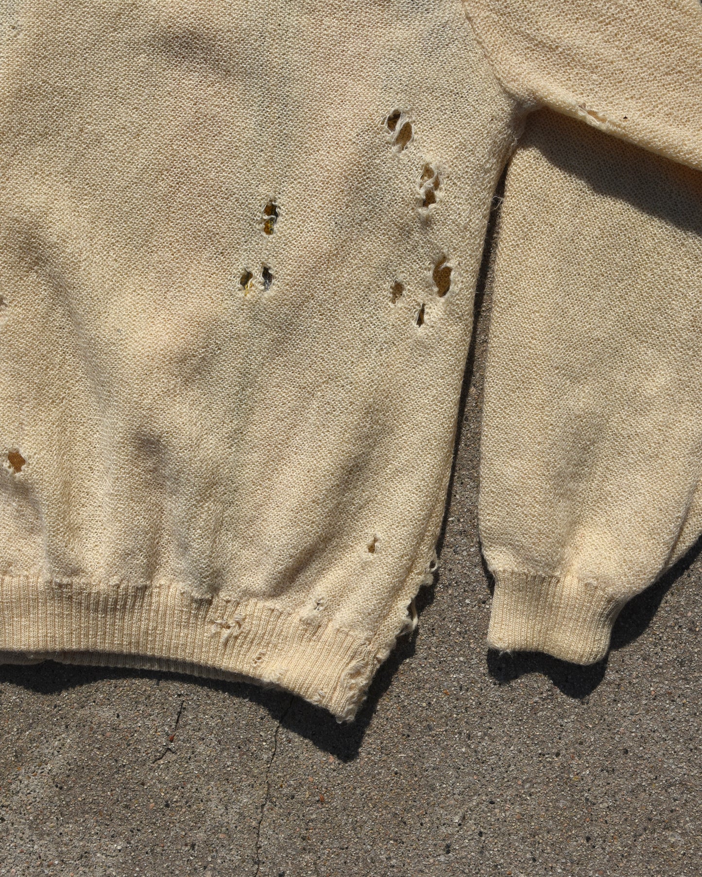 1940s Frost Bros Thrashed Wool Cardigan