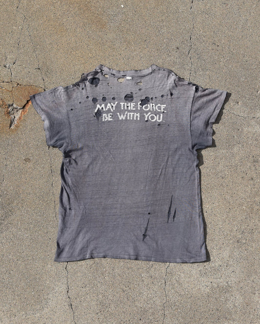 1977 Vintage Star Wars ‘MAY THE FORCE BE WITH YOU’ Sun Faded Tshirt